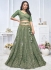 Green Net Party Wear Embroidery Work Lehenga Choli KF01G